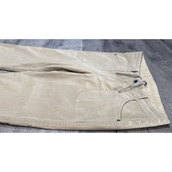 Kuhl Corduroy Pants Womens 12 Tan Chino Straight Low Rise Soft Stretch Outdoor - Picture 3 of 12